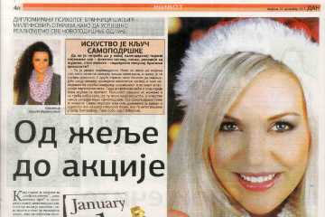 od želje do akcije, članak za dan